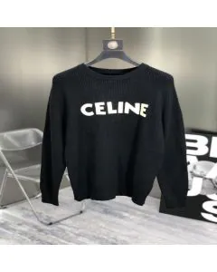 celine oversized sweater in ribbed wool