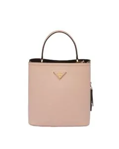 Medium Saffiano Leather Prada Panier Bag