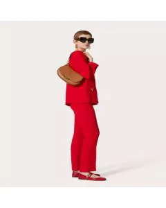 SMALL VALENTINO GARAVANI OHVAL SHOULDER BAG IN NAPPA CALFSKIN