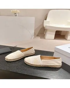 LES ESPADRILLES CELINE in TRIOMPHE JACQUARD CANVAS