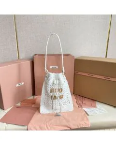 MIU MIU Woven fabric mini-bag