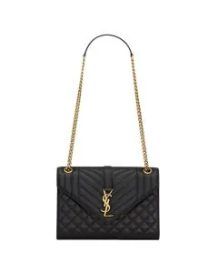 YSL ENVELOPE MEDIUM in MATELASSÉ lambskin