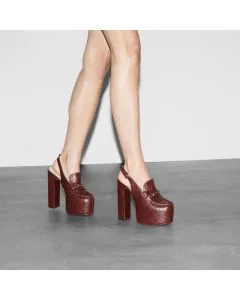 Gucci Women's Horsebit platform loafer slingback