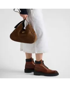 Prada Leather and Re-Nylon booties