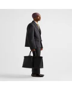 Prada Buckle leather bag with belt