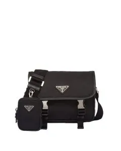 Prada Re-Nylon and Saffiano leather shoulder bag