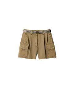 MIU MIU Garment-dyed cotton satin shorts