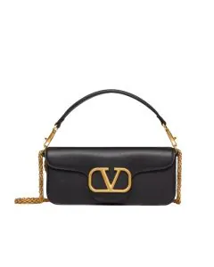 VALENTINO GARAVANI LOCÒ CALFSKIN SHOULDER BAG