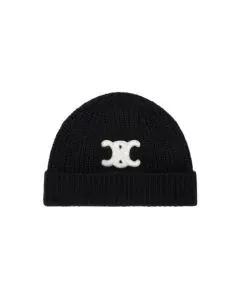 Celine TRIOMPHE BEANIE IN SEAMLESS CASHMERE