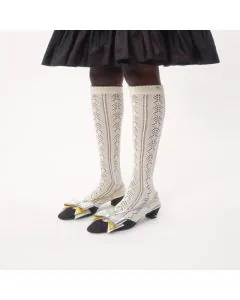 Valentino BOWOW SLINGBACK PUMPS IN MOIRÈ FABRIC