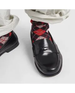 Prada Brushed leather loafers