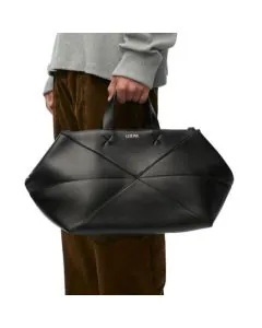 LOEWE Medium Puzzle Fold duffle in shiny calfskin