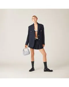 MIU MIU Wander matelassé nappa leather hobo bag