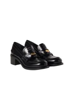 MIU MIU Brushed leather loafers