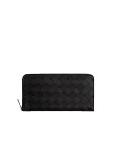 Bottega Veneta Intrecciato Zip Around Wallet