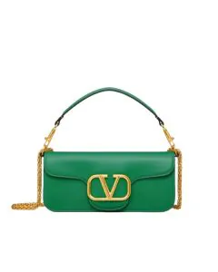 VALENTINO GARAVANI LOCÒ CALFSKIN SHOULDER BAG