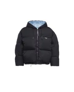 Prada Re-Nylon Gabardine hooded down jacket