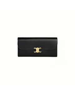 Celine LARGE WALLET TRIOMPHE IN SHINY CALFSKIN
