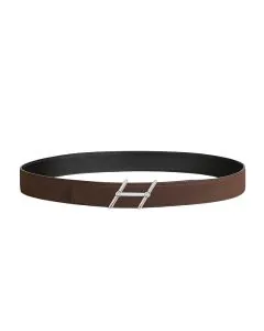 Hermès Swing belt buckle & Reversible leather strap 32 mm