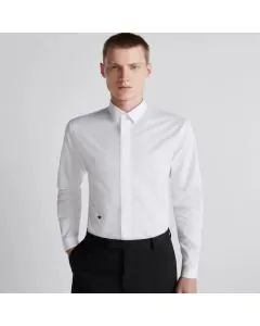 Dior Shirt with Black Bee Embroidery