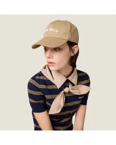 Miu Miu Drill baseball cap