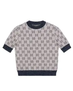 Gucci GG lamé jacquard top