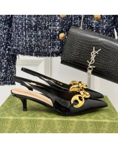 Women's slingback with Gucci Marina Chain