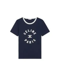 Celine Triomphe t-shirt in cotton jersey