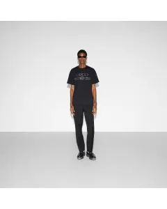 Gucci Embroidered cotton jersey T-shirt