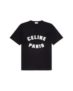 loose celine paris t-shirt in cotton jersey