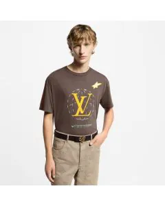 LV Washed Embellished Cotton T-Shirt