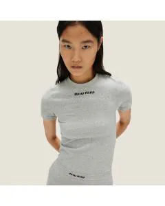 MIU MIU Seamless mélange T-shirt