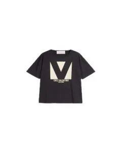 JERSEY COTTON T-SHIRT WITH CHEZ VALENTINO PRINT