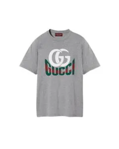 Gucci Printed cotton jersey T-shirt