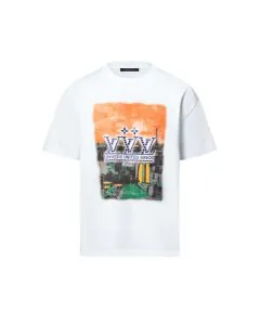 LV Embellished Graphic Cotton T-Shirt