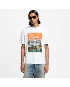 LV Embellished Graphic Cotton T-Shirt