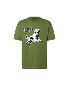 LV Short-Sleeved Cotton Crewneck