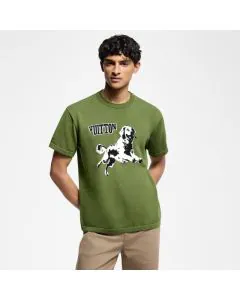 LV Short-Sleeved Cotton Crewneck