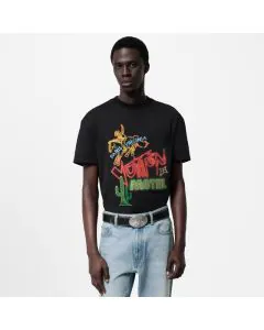 LV Graphic Embellished Cotton T-Shirt