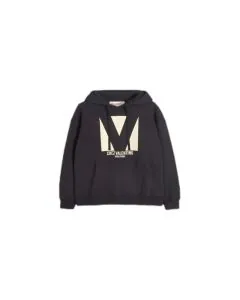 COTTON HOODED SWEATSHIRT WITH CHEZ VALENTINO PRINT
