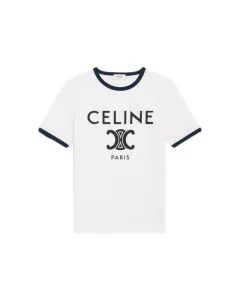 celine paris t-shirt in cotton jersey