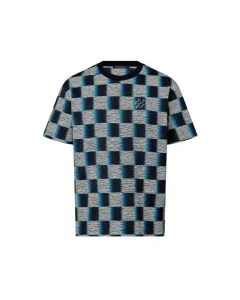 LV Damier Short-Sleeved Cotton T-Shirt