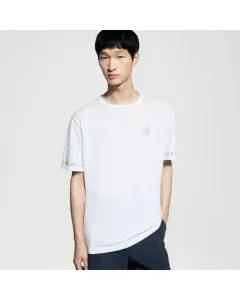 LV Short-Sleeved Cotton Crewneck