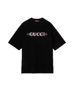 Gucci Printed cotton jersey T-shirt