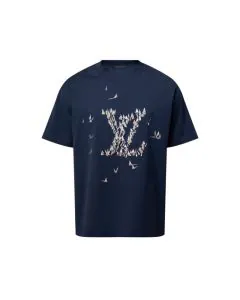 LV Embroidered Cotton T-Shirt