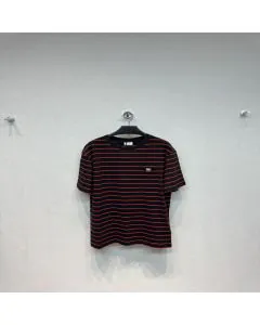 Celine triomphe regular t-shirt in striped jersey