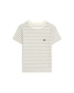 Celine TRIOMPHE REGULAR T-SHIRT IN STRIPED JERSEY