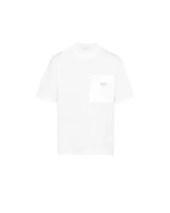 Prada Re-Nylon and jersey T-shirt
