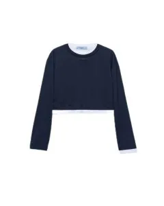 Prada Long-sleeved jersey T-shirt