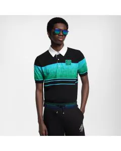 LV Iridescent Jacquard Short-Sleeved Polo